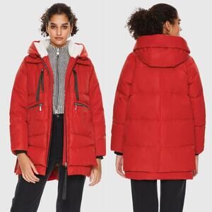 Orolay Women's Fiery Red Universe Classics Thickened Down Jacket